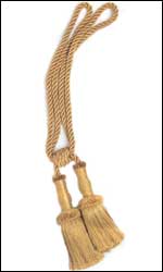 Double Tassel Tieback with 7 1/2" Tassels and 30" Spread