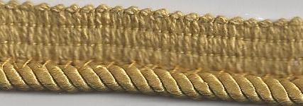 3/16" Cord with Lip / 18 yards - Gold
