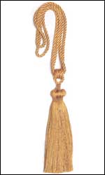 Single Tassel Tieback with 9" Tassel and 30" Spread