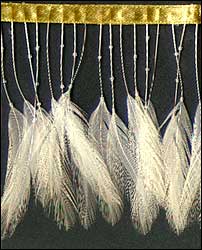 4 1/2" Bead and Feather Fringe