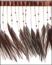 4 1/2" Bead and Feather Fringe