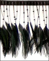 4 1/2" Bead and Feather Fringe